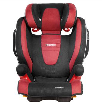 德国 recaro 超级莫扎特系列  豪华儿童安全座椅 ISOFIX硬接口莫扎特3-12岁 莫扎特二代红黑       
