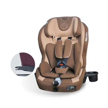 惠尔顿 酷睿宝  车载婴儿宝宝座椅9月-12岁 （经典棕）    