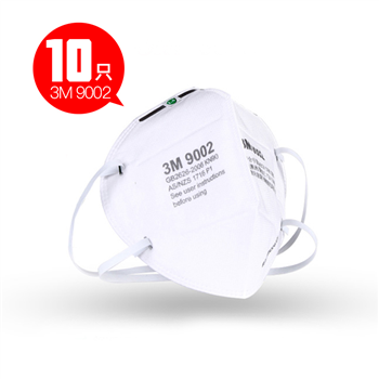 3M口罩防雾霾防PM2.5 9002男女一次性口罩(10个装）