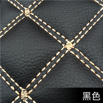 靖翔 小方格双线 超纤皮革全覆盖脚垫（轿车、越野车） 限5座及5座以下 下单时请备注好车型年款及脚垫颜色  