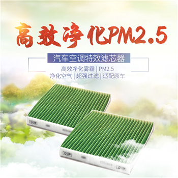 高效净化PM2.5空调滤清器(下单时，请按照我们商品详情页面备注好年款、车型、排量，也可在线咨询服务顾问)