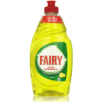 【德国】fairy original果蔬超浓缩餐具洗洁精 可以吃的洗洁精1瓶可洗四千个碗碟  柠檬味 450ml