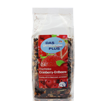 【德国】原装进口DM DAS 蔓越莓水果茶/果粒茶 无糖 大包200g 