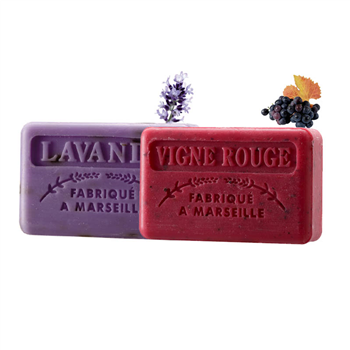 露华韵法国马赛进口手工香皂 2块组合套装 2*30g (熏衣草香型+秋叶葡萄香型) 